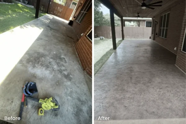Decorative Concrete before and after